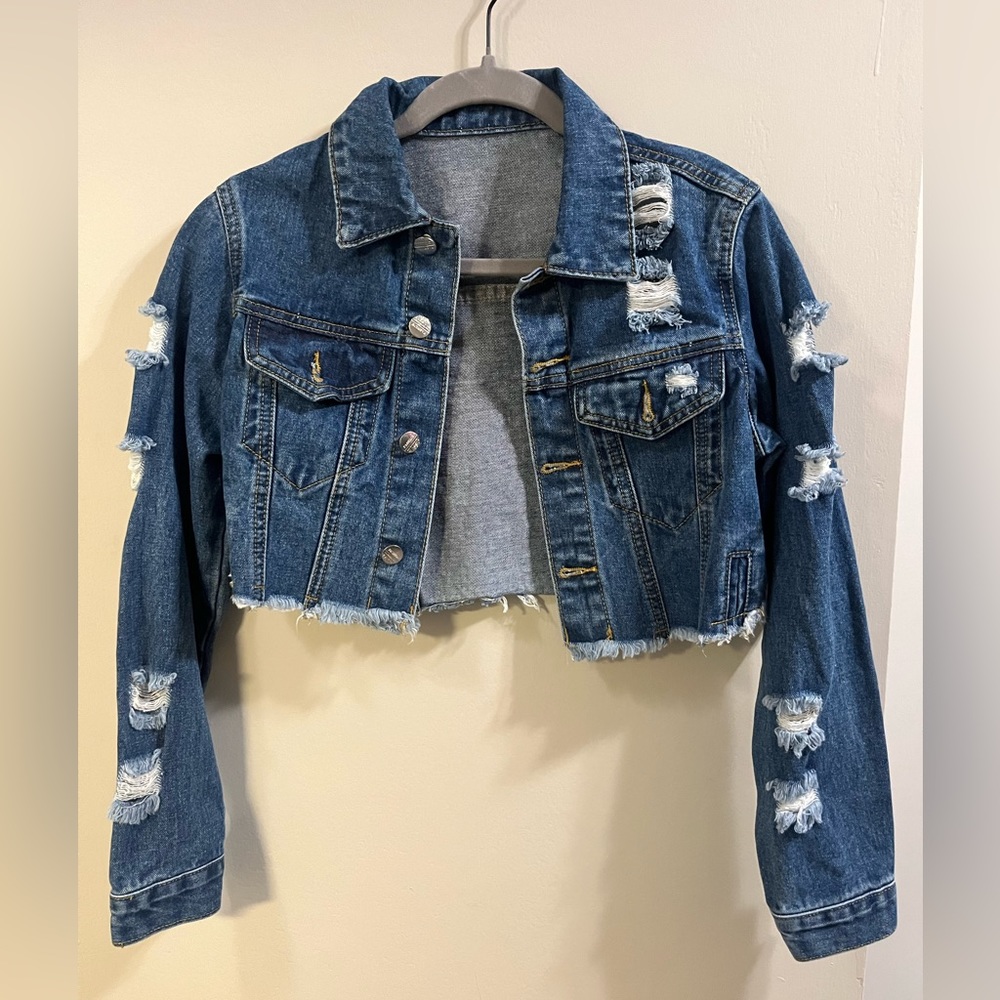 Jean cropped jacket